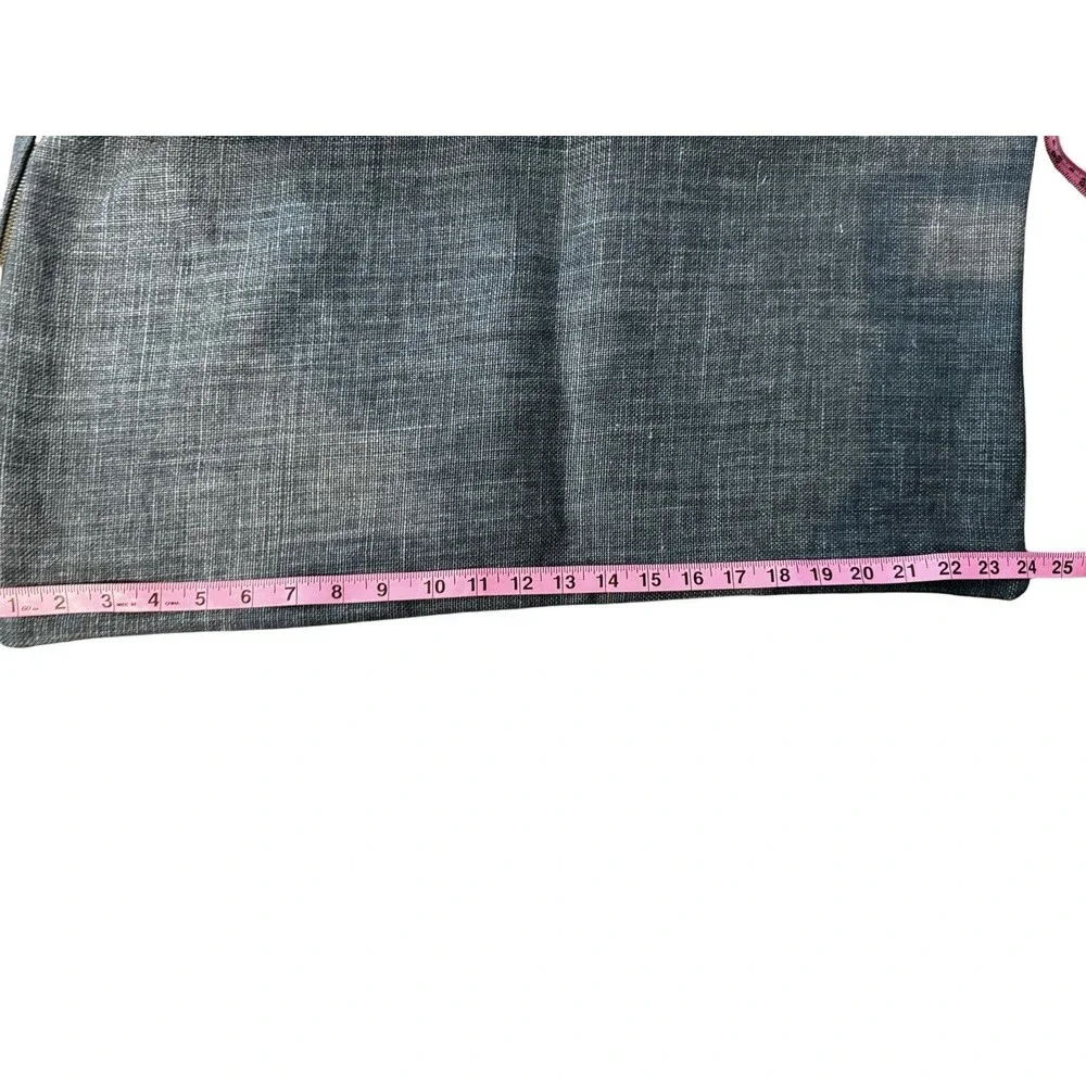 Pottery Barn Libeco Belgian Linen Pillow Cover Charcoal 24X24 EUC LOT OF 2
